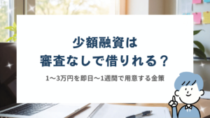 少額融資は審査なしで借りれる？